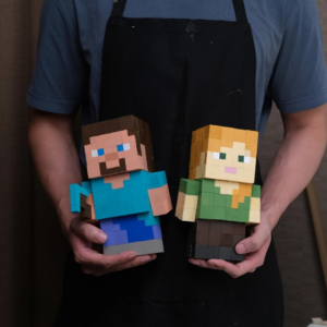 Wooden Model of Alex Minecraft Character -alex minecraft figures