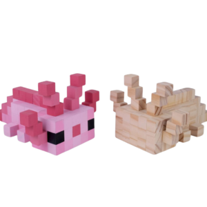 Minecraft Axolotl Wood Model- Pink -Minecraft Figures