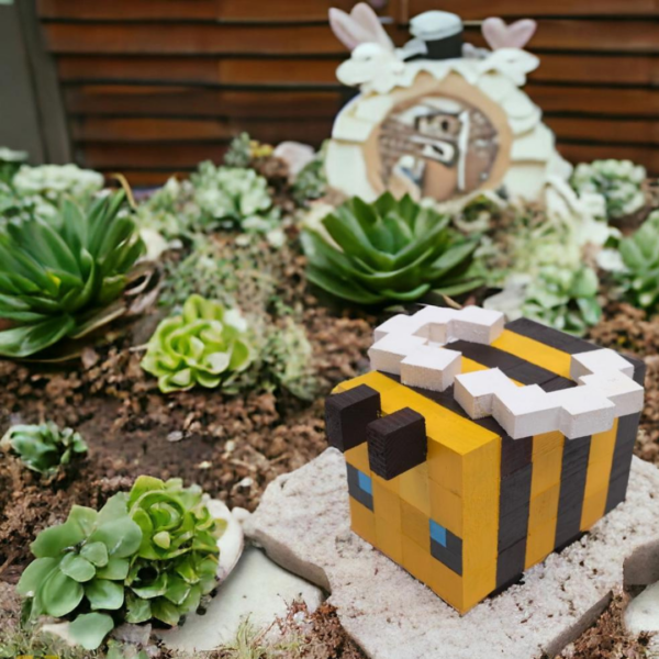 Bee Minecraft Wooden Model -Minecraft Figures