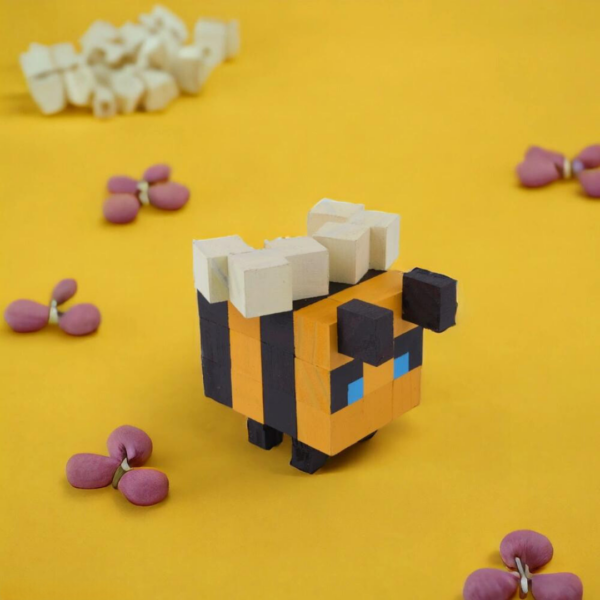 Bee Minecraft Wooden Model -Minecraft Figures