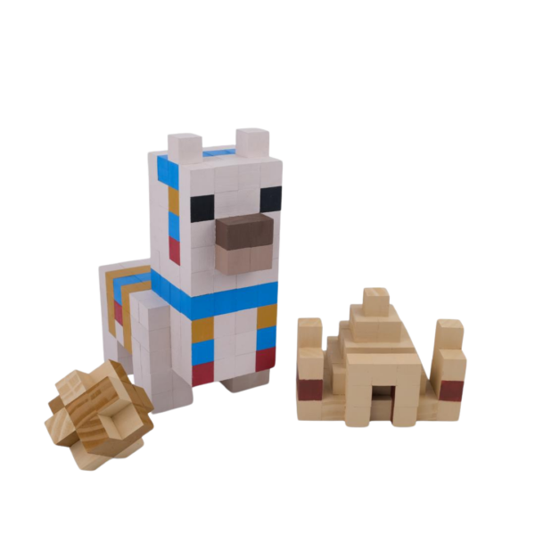 Minecraft Llama Camel Wood Model- Beige -Minecraft Figures