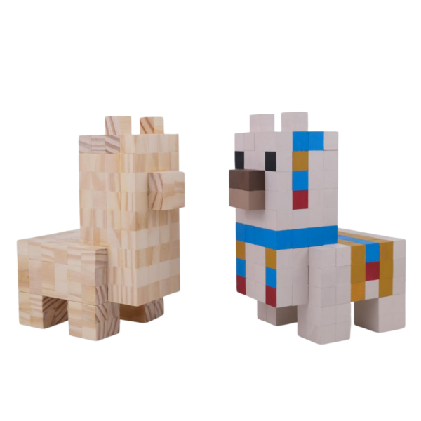 Minecraft Llama Camel Wood Model- Beige -Minecraft Figures