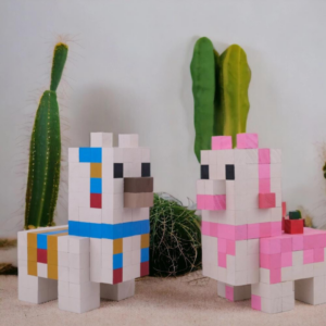 Minecraft Llama Camel Wood Model- Pink -Minecraft Figures