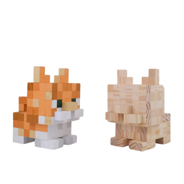 Minecraft Style Garfield Cat Model -Minecraft Figures