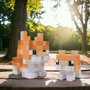 Minecraft Style Garfield Cat Model -Minecraft Figures