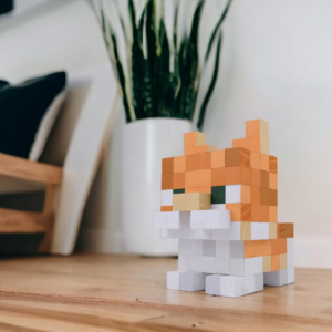 Minecraft Style Garfield Cat Model -Minecraft Figures