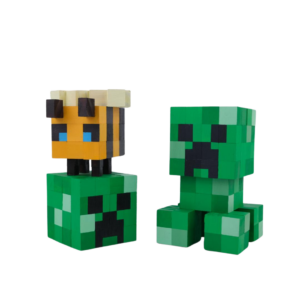 Iconic Minecraft Blocks Cube Model Creeper Head -Minecraft Figures