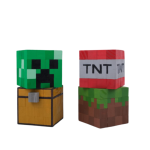 Iconic Minecraft Blocks Cube Model Creeper Head -Minecraft Figures