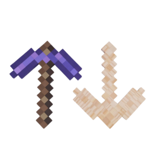 Minecraft Pickace Model- Purple Hoe -minecraft pickaxe toy