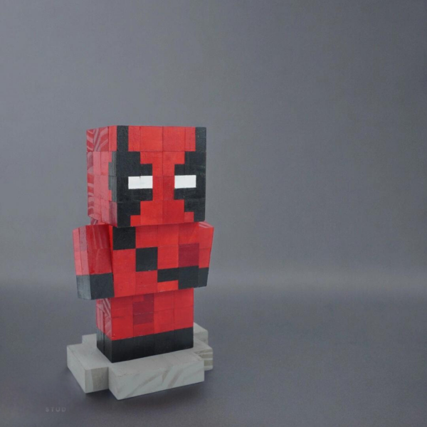 Wooden Model Of Deadpool Character -Deadpool Figures