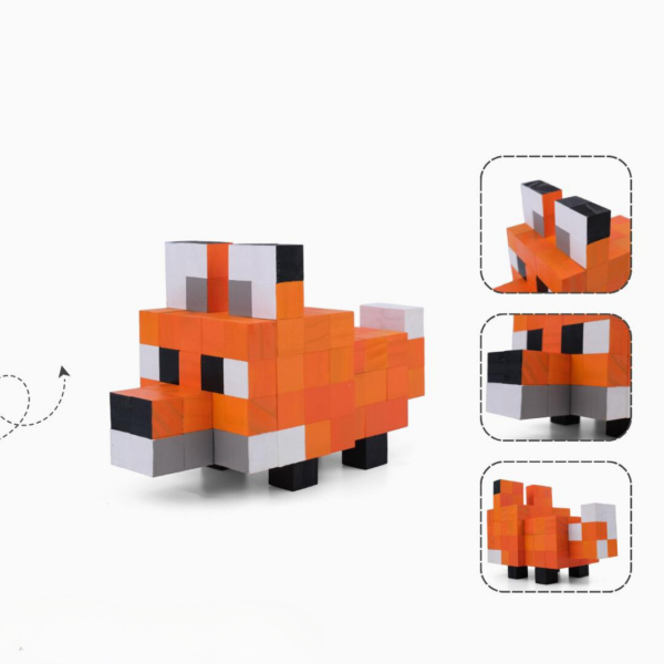 Minecraft Fox Wooden Model -Minecraft Figures