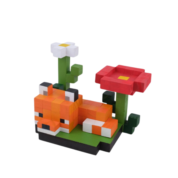 Minecraft Fox Wooden Model -Minecraft Figures