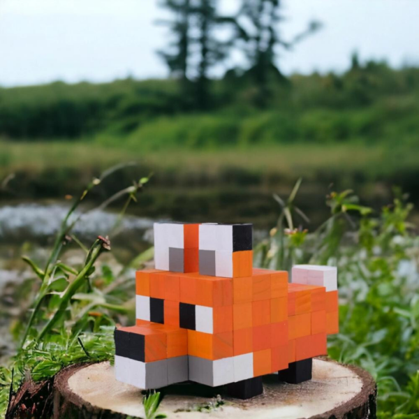 Minecraft Fox Wooden Model -Minecraft Figures