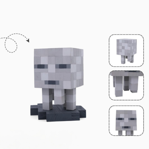 Minecraft Ghast Wood Model -Minecraft Figures