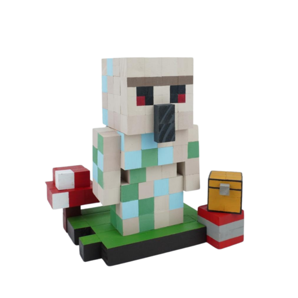 Minecraft Iron Golem Wooden Model Iron Golem -Iron Golem Minecraft Figure