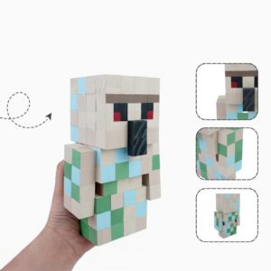 Minecraft Iron Golem Wooden Model Iron Golem -Iron Golem Minecraft Figure