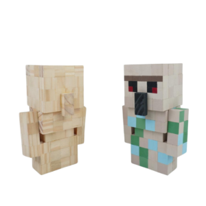 Minecraft Iron Golem Wooden Model Iron Golem -Iron Golem Minecraft Figure