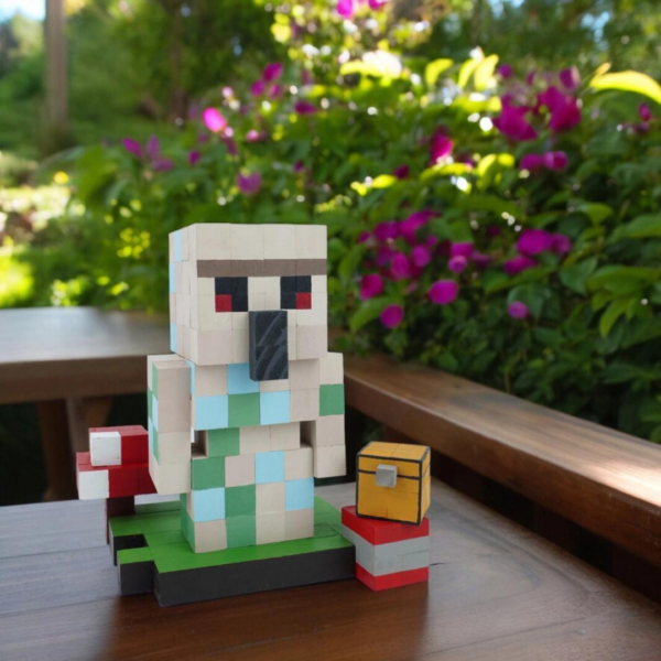 Minecraft Iron Golem Wooden Model Iron Golem -Iron Golem Minecraft Figure