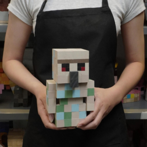 Minecraft Iron Golem Wooden Model Iron Golem -Iron Golem Minecraft Figure