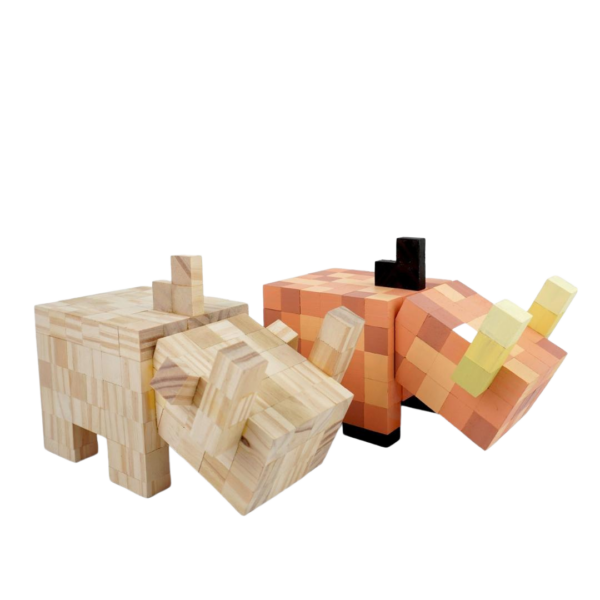 Minecraft Hoglin Wooden Model Of Hell Pig -Minecraft Figures