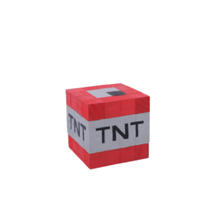 Iconic Minecraft Blocks Cube Model TNT Block   -Minecraft Figures