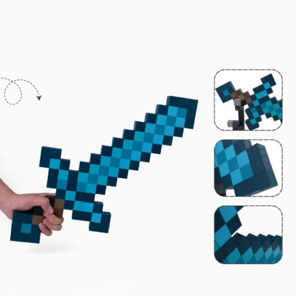 Minecraft Diamond Sword Wooden Model -Minecraft Diamond Sword Toy