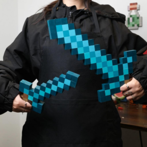 Minecraft Diamond Sword Wooden Model -Minecraft Diamond Sword Toy