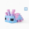 Minecraft Axolotl Wood Model- Pink -Minecraft Figures