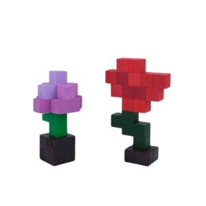 Minecraft Flower Model: Onion and Poppy Combo -Minecraft Figures