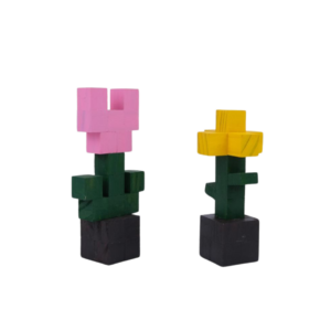 Minecraft Flower Model: Tulip And Chrysanthemum Combo -Minecraft Figures