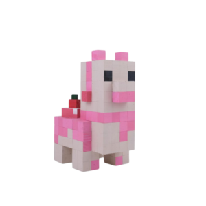 Minecraft Llama Camel Wood Model- Pink -Minecraft Figures