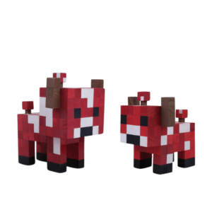 Minecraft Mooshroom Wood Model -Minecraft Figures