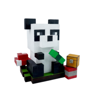 Minecraft Panda Wood Model -Minecraft Figures