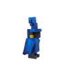 Dory Clownfish Model Minecraft Style- Blue -Minecraft Figures