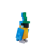 Minecraft Parrot Wood Model Parrot Size M- Red -Minecraft Figures