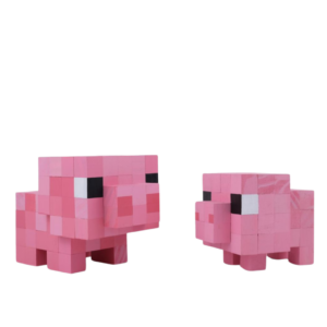 Minecraft Pig Wooden Model -Minecraft Figures