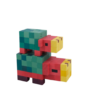 Minecraft Moobloom Wood Cow Model -Minecraft Figures