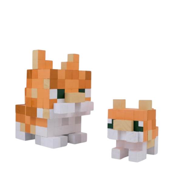 Minecraft Style Garfield Cat Model -Minecraft Figures