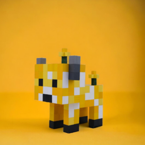 Minecraft MooBloom Wood Cow Model -Minecraft Figures