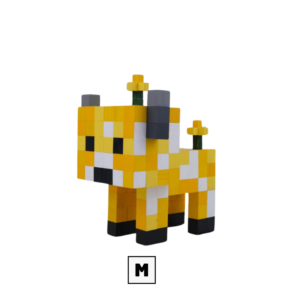 Minecraft Moobloom Wood Cow Model -Minecraft Figures