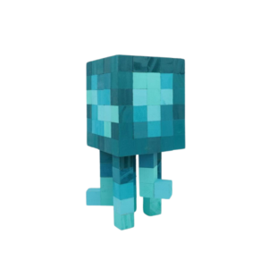 Minecraft Glow Squid Wood Model -Minecraft Figures