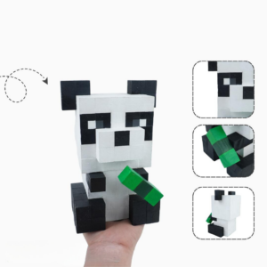 Minecraft Panda Wood Model -Minecraft Figures