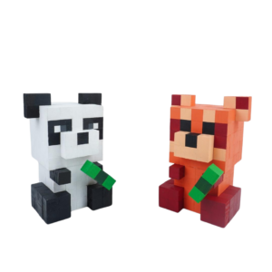 Minecraft Panda Wood Model -Minecraft Figures