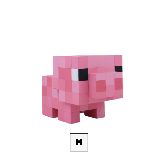 Minecraft Pig Wooden Model -Minecraft Figures