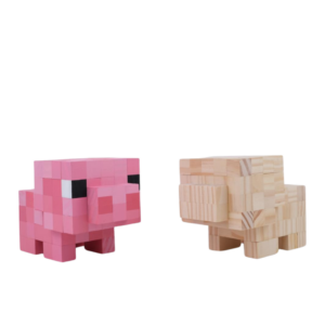 Minecraft Pig Wooden Model -Minecraft Figures