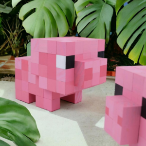 Minecraft Pig Wooden Model -Minecraft Figures