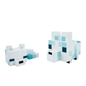 Minecraft Snow Fox Wood Model -Minecraft Figures