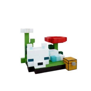 Minecraft Snow Fox Wood Model -Minecraft Figures