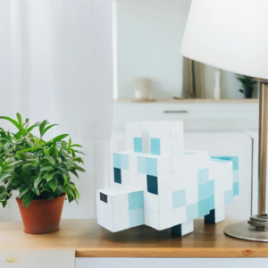 Minecraft Snow Fox Wood Model -Minecraft Figures