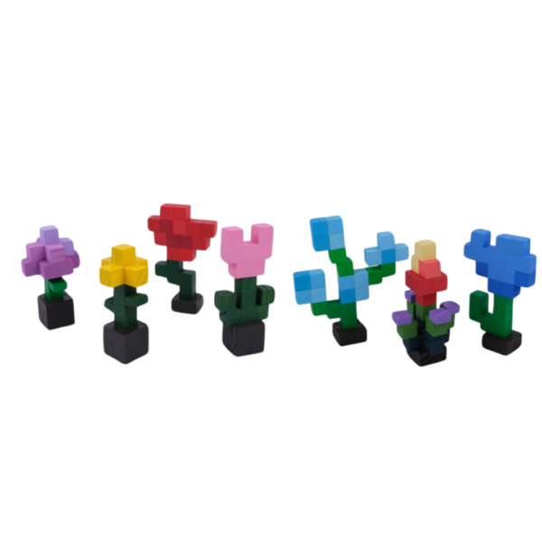 Minecraft Flower Model: Torch Flower And Chrysanthemum Combo -Minecraft Figures